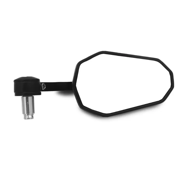 Aluminum Motorcycle Bar End Mirror Black Handlebar Rearview Mirror Universal Replacement Accessory