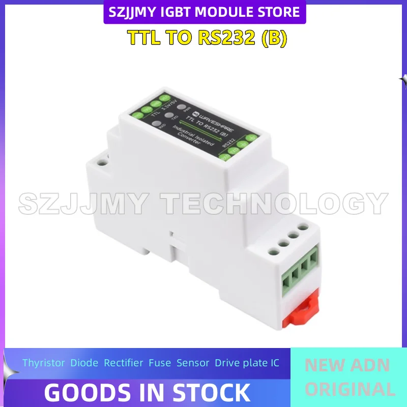 NUOVO convertitore seriale da TTL a RS232 montato su guida di livello industriale con multipli circuiti di protezione di isolamento