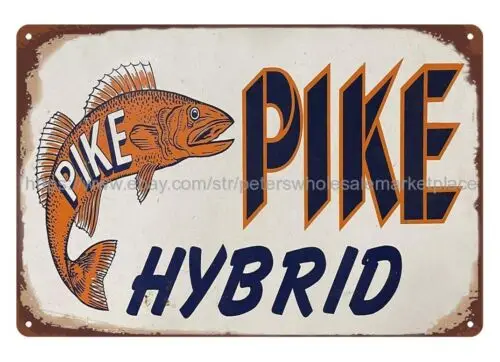 decorative wall dorm rooms Pike Hybrid Seed Corn farm ranch metal tin sign