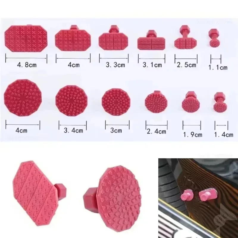 

90 шт., инструменты для ремонта вмятин без покраски, набор вкладышей для съемника клея, вкладки для удаления вмятин на кузове автомобиля, вытягивающие вкладки