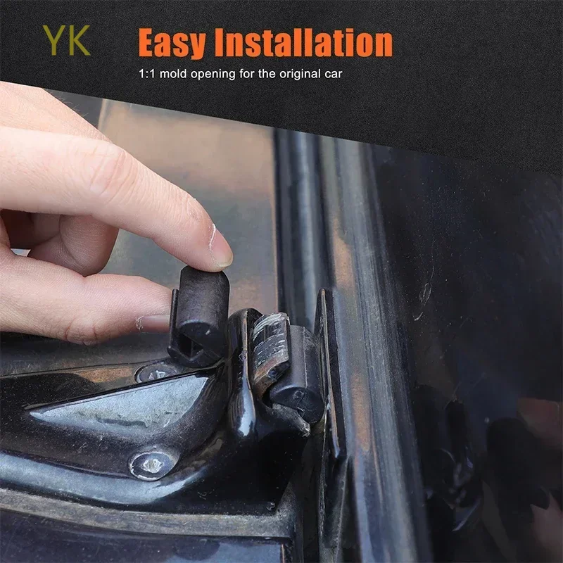 

For Land Rover Defender 90 110 130 2004-2018 ABS Black Car Engine Hood Hinge Buckle Latch Lock Car Accessories