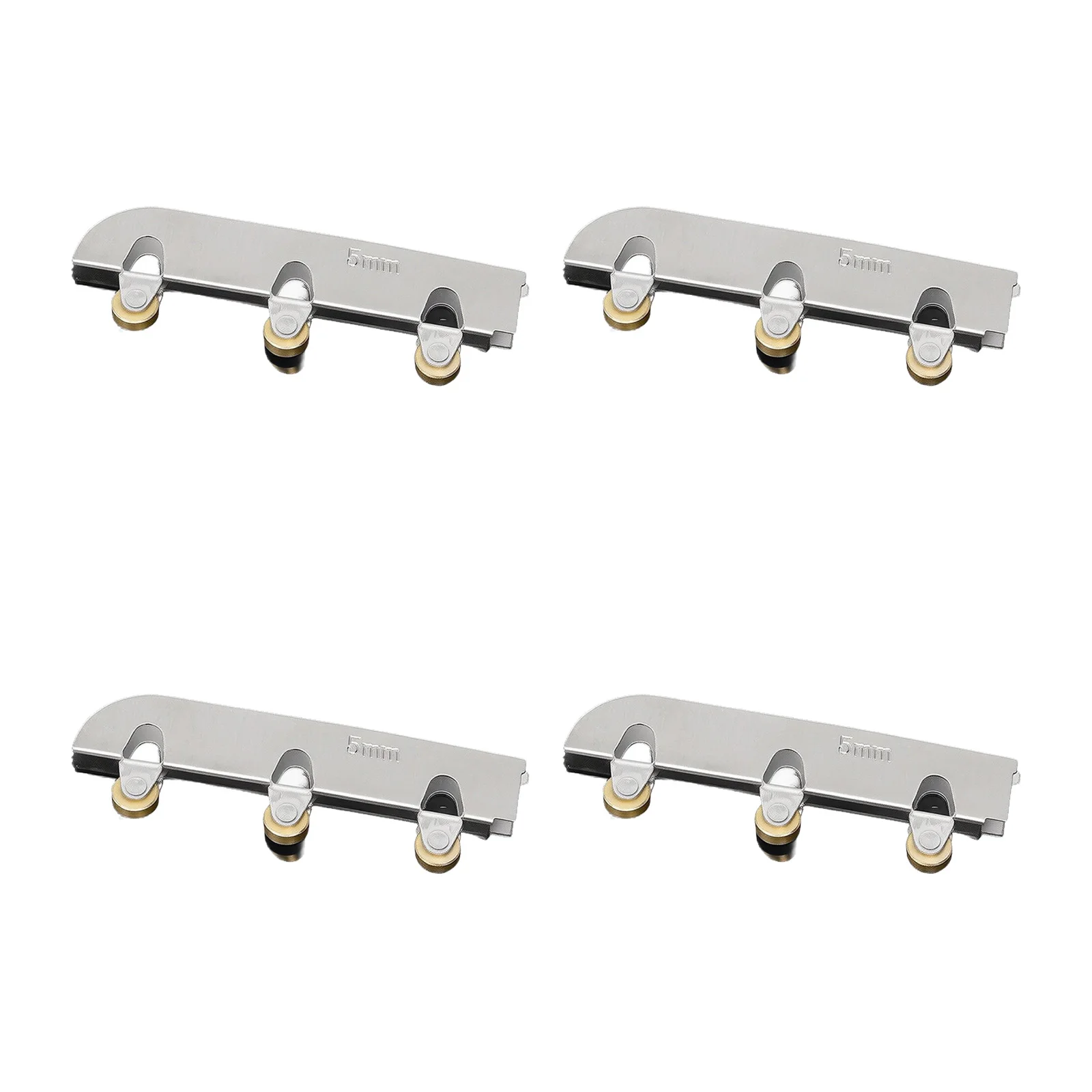 Retrofit Ready Sliding Door Rollers for Existing Cabinet Rails 5mm Glass Support and Tool Less Replacement Process