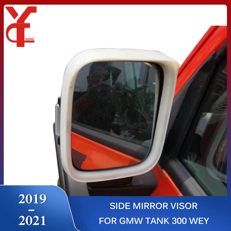 

ABS Side Mirror Visor For GMW Tank 300 2019 2020 2021 Great Wall Tank WEY Accessories Exterior Rearview Mirrors Visor YCSUNZ