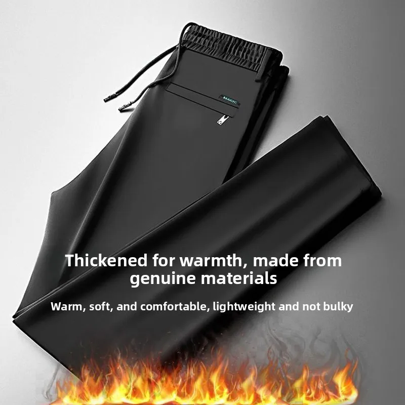 

Мужские вельветовые повседневные брюки на осень-зиму, прямые, свободные, длинные, спортивные, в стиле «папиных» брюк, для делового стиля, из полиэстера...