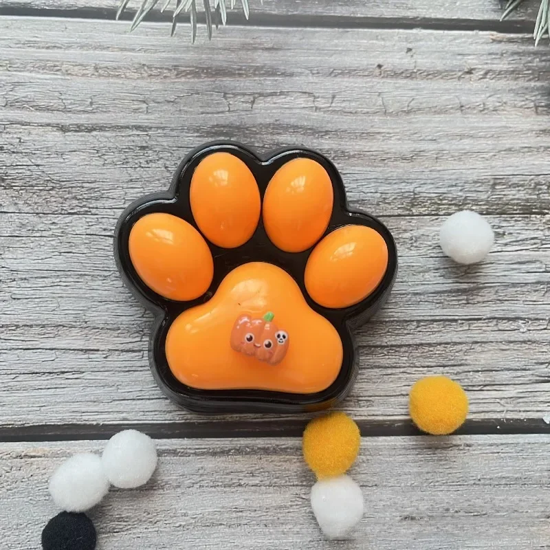 Simpatico giocattolo antistress con zampa di gatto squishy, gelatina morbida, giocattolo da spremere, gadget per bambini e adulti, regali anti-ansia di Natale, giocattolo da spremere
