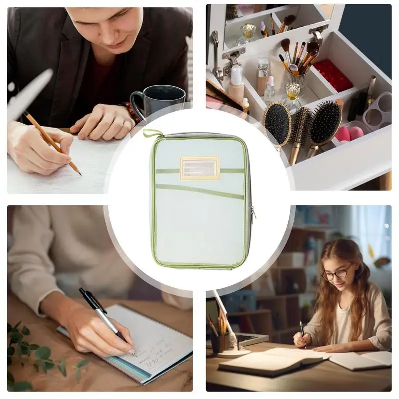 ล้างแฟ้มกระเป๋า A4 เครื่องเขียนจัดเก็บแฟ้มกันน้ํากระเป๋าสตางค์ล้างโฟลเดอร์เอกสารขนาดใหญ่ความจุขนาดใหญ่เปิดสําหรับ A4