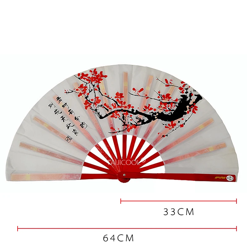 High-Quality Bamboo Frame Tai Chi Kung Fu Sound Fan, Martial Arts Dance Morning Exercise and Performance Fan, One-Handed