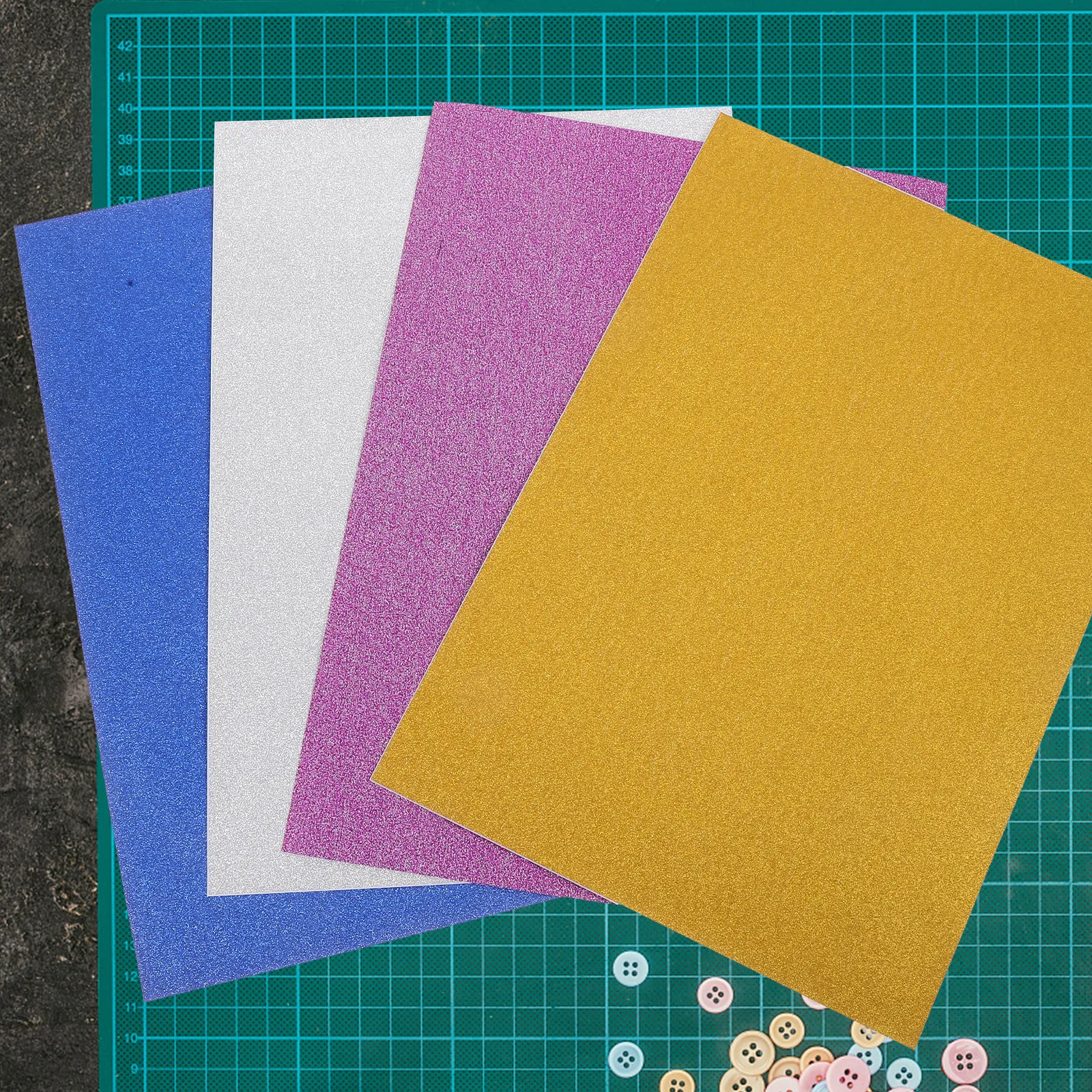 40Sheets Glitter Cardstock Paper Smooth Heavyweight DIY Crafting Paper for Mother's Day Cards Valentine Cards Decals Party