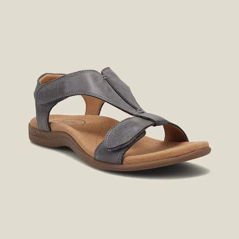 2024 Knöchel riemen leichte Modes andalen Frauen Sommer offene Zehen strap azier fähige weiche Outdoor-Strands andalen für Frauen Retro-Schuh