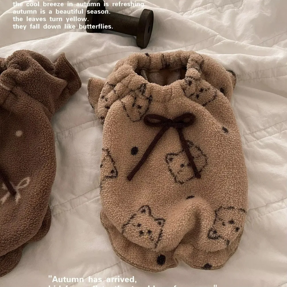 Fashion Autumn Winter Pet Vest Thickened Dog Clothes Double Sided Warm Pet Supplies Teddy Bear Coat for Small Dogs view 4