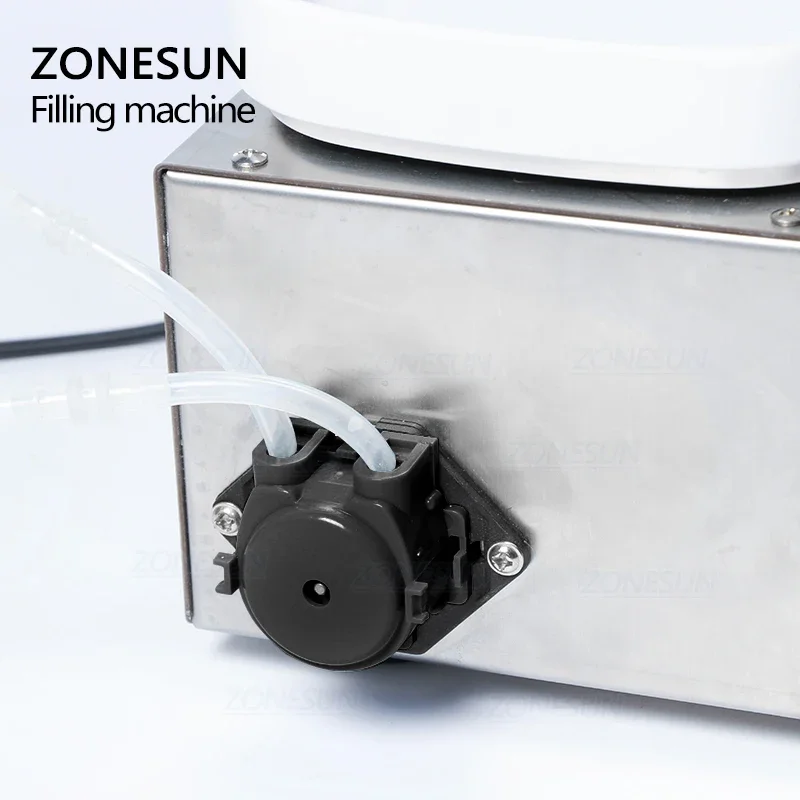 ZONESUN 1-50ml Essential Oil Perfume Oral Liquid Solution Liquid Filling Weighting Machine Bottle Filler