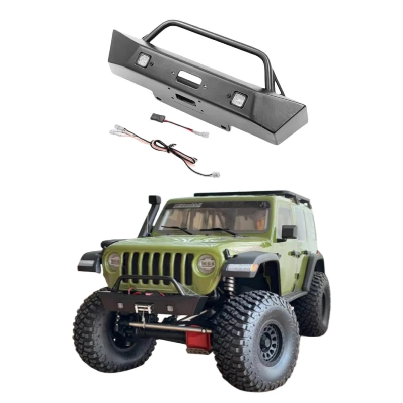 

Steel Front Bumper for Axial AXI05000 1/6 Remote Control Car SCX6 Jeep JLU Wrangler 4x4 Rock Crawler Truck RC Upgrade Part