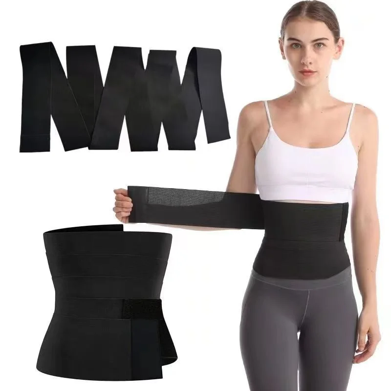 Wrapping thin waist and abdominal band for exercise, fitness, elastic bandage for yoga training, waist tightening