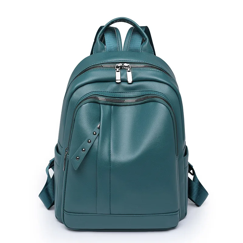 

Backpack for Women Shoulder Fashion PU Soft Leather Large Capacity Travel Backpack School Bags Designer Bag Mother Kids Bag Sac