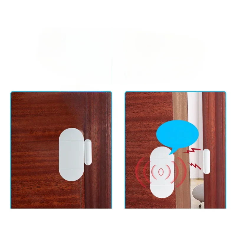 130DB Wireless Door Window Entry Security Burglar Sensor Alarm Magnetic Smart Home Garage System Remote Control Led