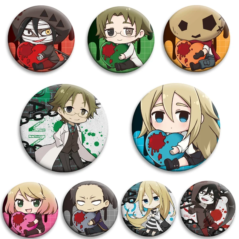 

Anime Angel of Death Can Badge Soft Button Pins Character Brooches on Backpack Clothes Decor Jewelry Accessories Souvenir Gifts