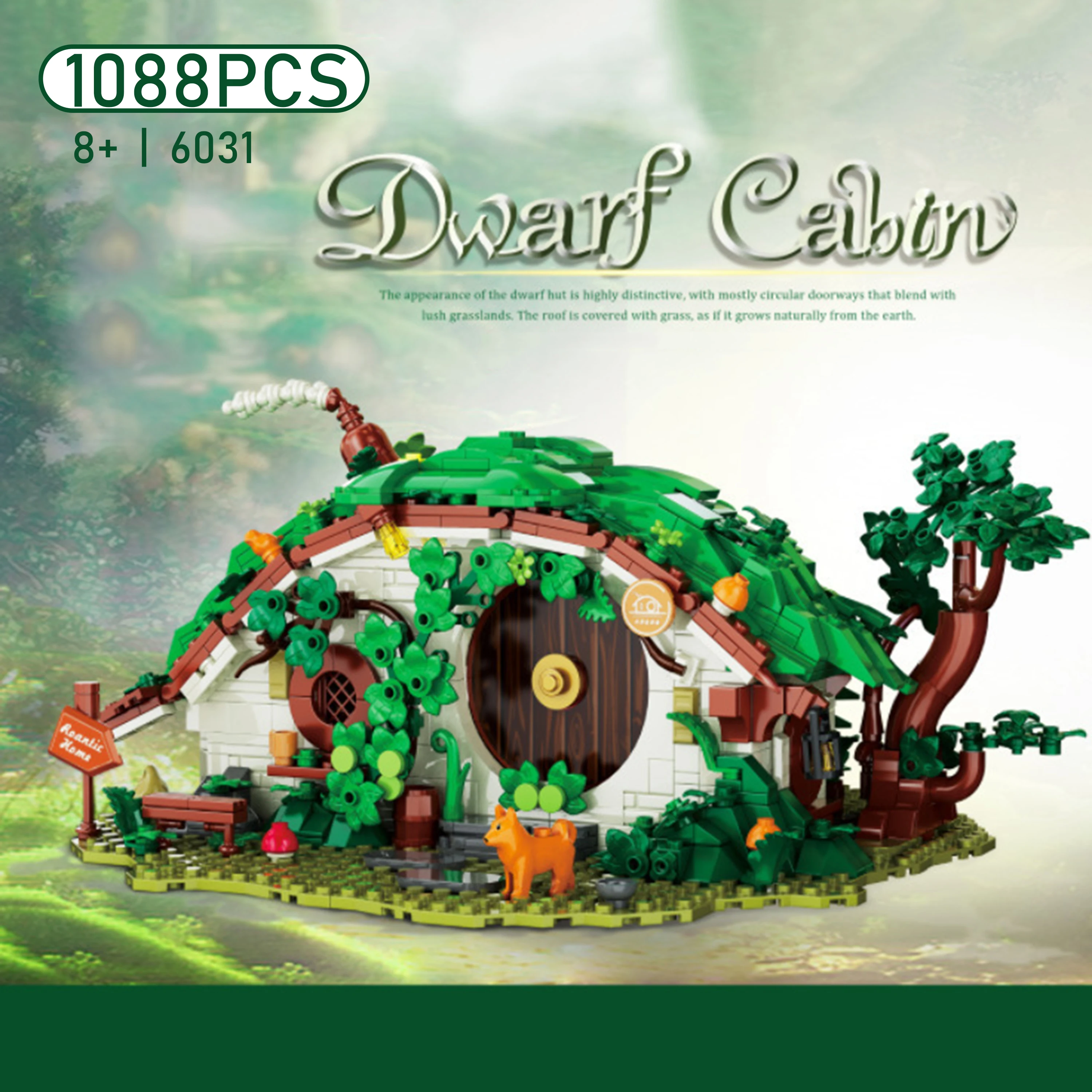 

Гном, домашняя сборка, домик на дереве, коллекционная модель, образовательные строительные блоки, игрушка, подарок на день рождения для детей