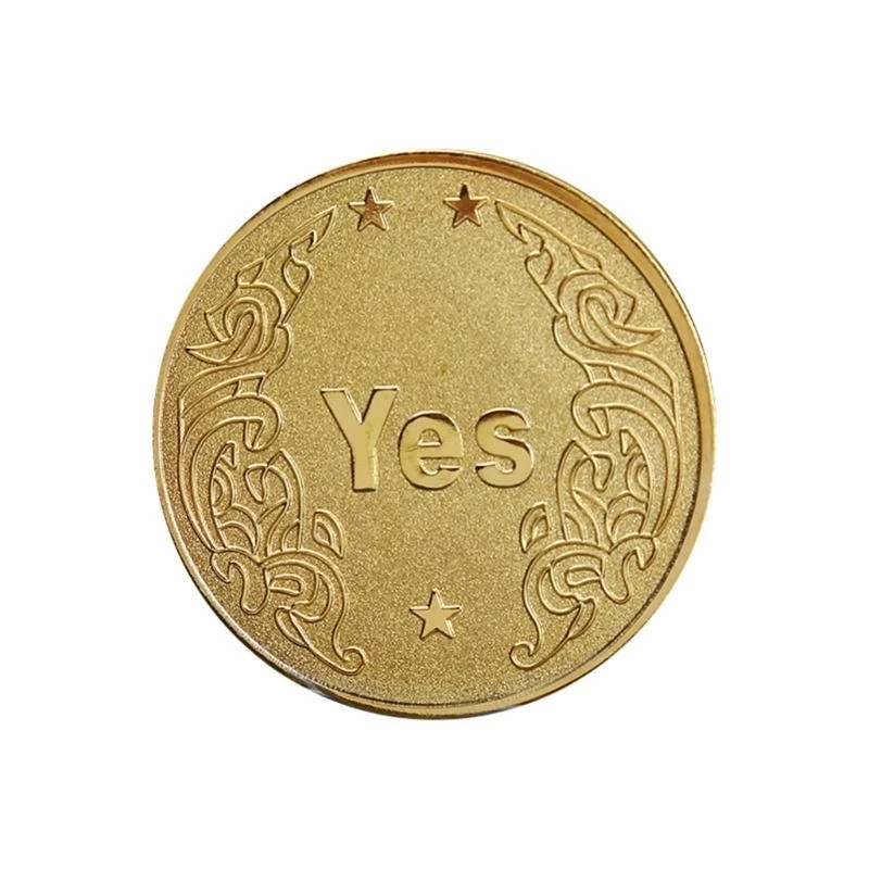 YES or NO Coin Props Coin Good Lucky Wishing Lucky Coin Tossing Coin Decision - Image 5
