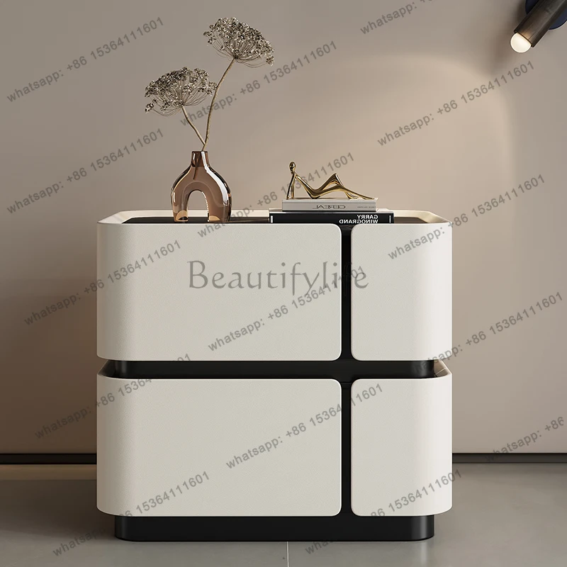 

Minimalist Nightstand Elegant Minimalist Meuble Rangement Space Saving Nightstan Unique Luxury Szafka Nocna Bedroom Furniture