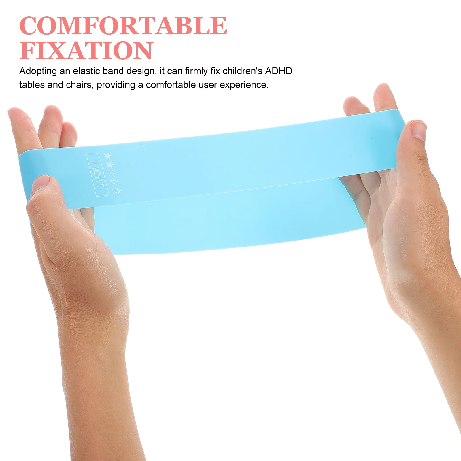 10pcs Chair Stretchy Bands Classroom Elastic Chair Bands Colorful Adhd Tools Fidgety Feet Elastic flexible seating bands