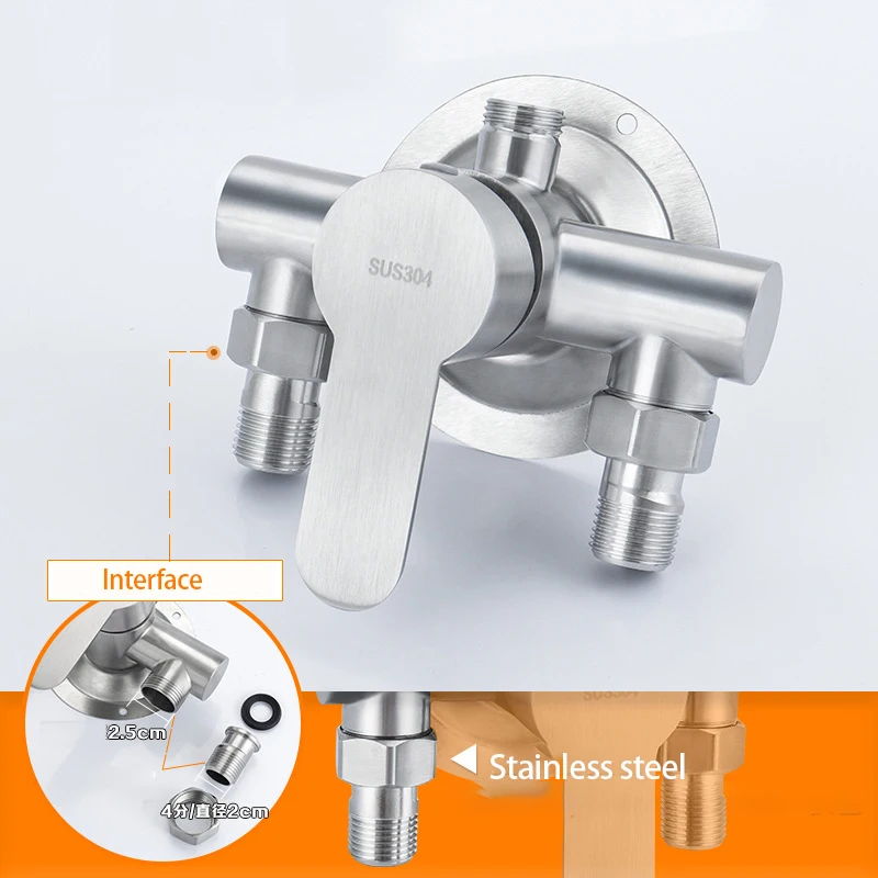 

Бытовой смеситель для ванной комнаты, переключатель водонагревателя, смесительный клапан, настенный открытый смеситель для душа, насадка для смесителя из нержавеющей стали