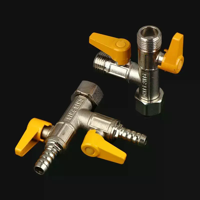 Connects Shower Heads with 3-Way Brass Valve Switch; Water Diverter Featuring Hose Adapter.