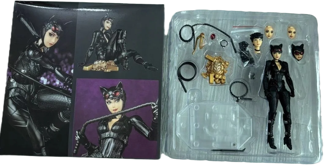 มีสินค้าในสต็อก Arkham Factory MAX Factory Catwoman Kaiyodo Revoltech Yamaguchi ฟิกเกอร์ Ko โมเดลแอ็คชั่นฟิกเกอร์ ของขวัญแบบกำหนดเอง ของเล่น