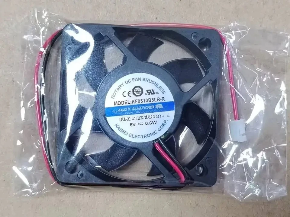 kf0510b5lr-r-50mm-5v-06w-2-wire-double-ball-cooling-fan