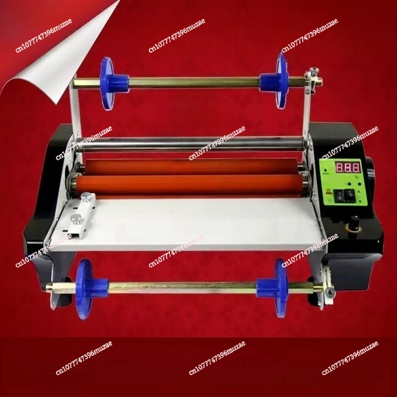 Single-sided hot mounting self-adhesive label cold mounting photo book laminating film passing machine