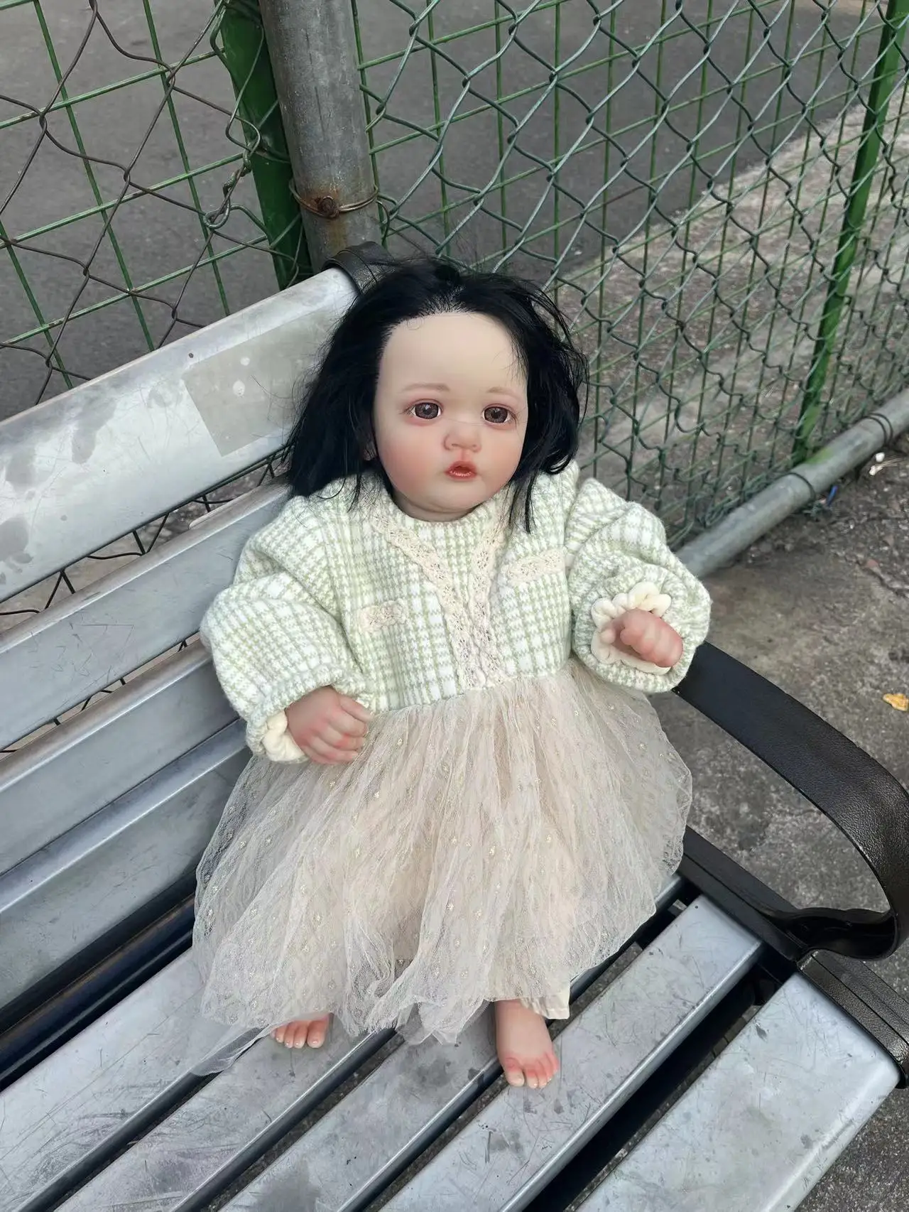 

FBBD Customized Limited Supply24inch Reborn Baby Ayana With Hand-Rooted Hair Already Finished Doll Real Photos Christmas Gift