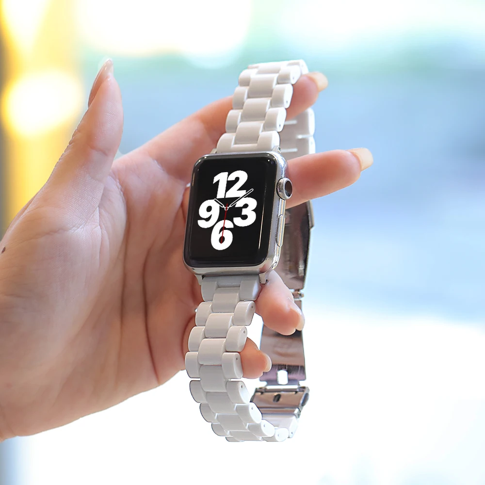 الراتنج الفرقة ل أبل حزام ساعة 45 مللي متر 44 مللي متر 42 مللي متر 40 مللي متر 41 مللي متر 45 مللي متر مشبك معدني كوريا سوار iwatch سلسلة 8 7 6 5 4 الترا 49 مللي متر