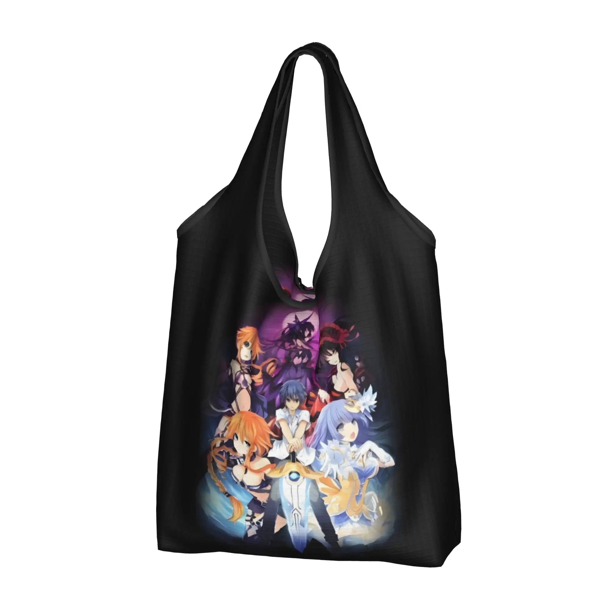 Reusable Game Japan Anime Tenkafuma Comic Shopping Bag Women Tote Bag Portable  Grocery Shopper Bags