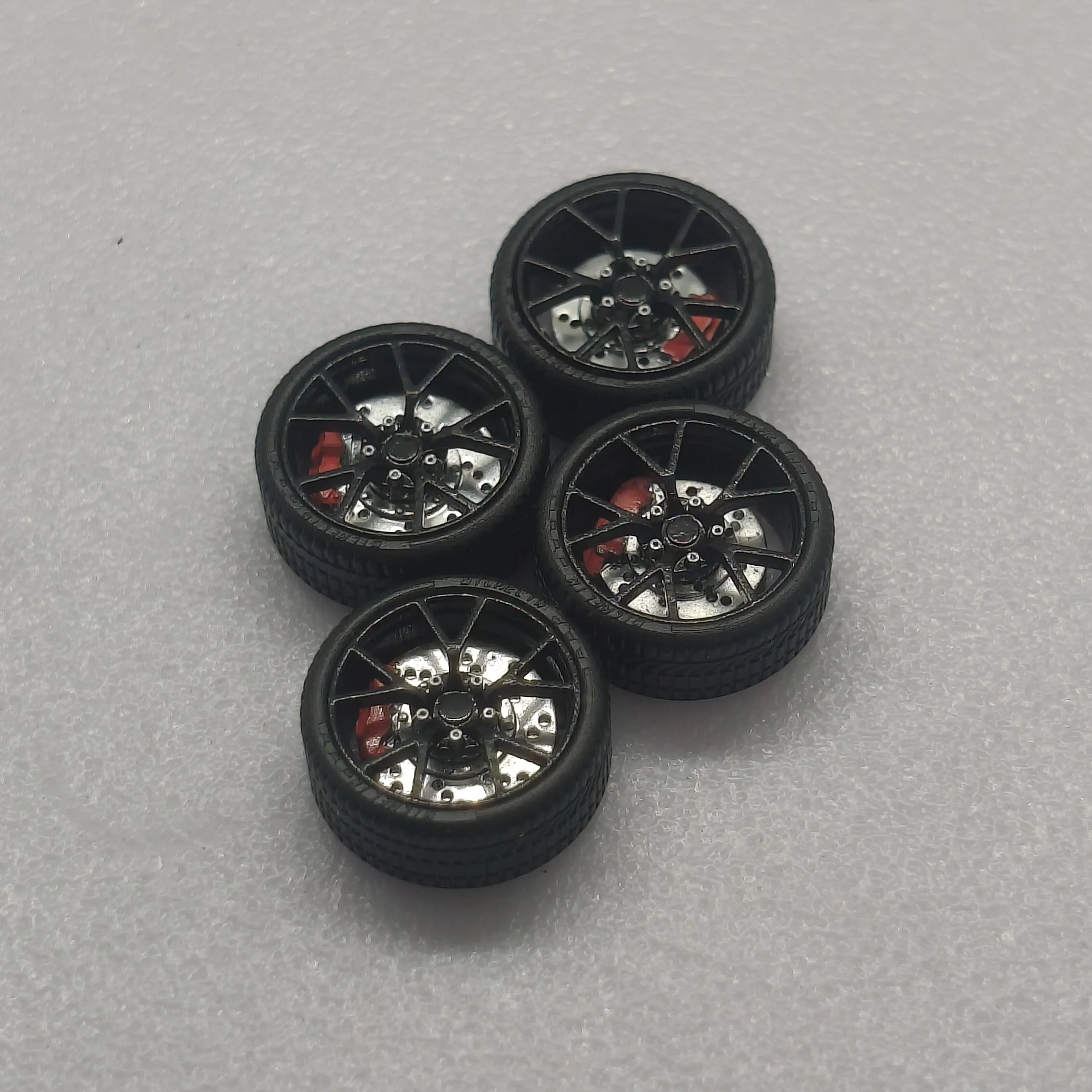New 1:64 Car Model Modified Wheel Hub Diameter 10.5mm Resin Static Tire Accessories view 5