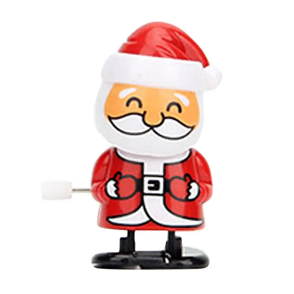 Feestartikelen Clockwork Bounce Toy Penguin Christmas Wind Up Toys Rendier Assortiment voor kinderen Jongens Meisjes Kerstman