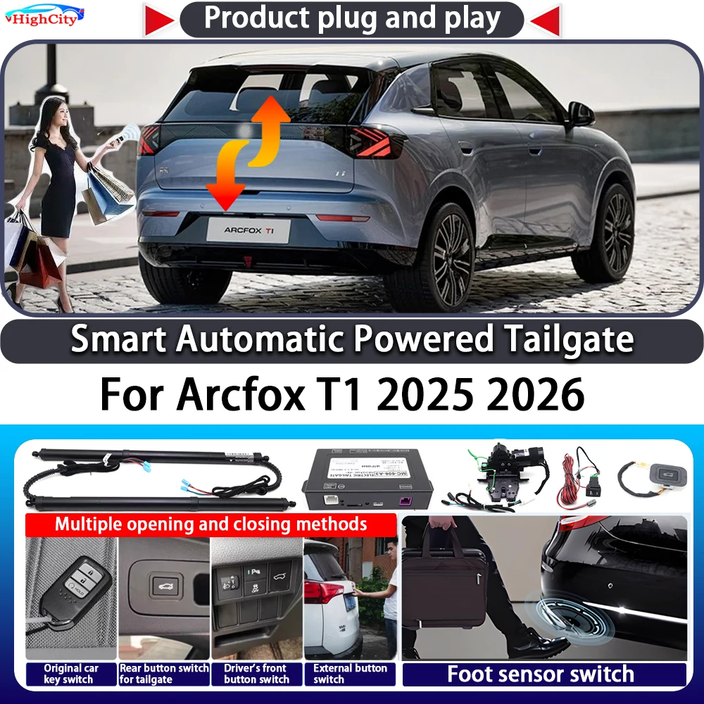 

ZhuCamX For Arcfox T1 2025 2026 Smart Automatic Powered Tailgate Key Control Trunk Lift OEM Close Kit ElectricPower Tailgate