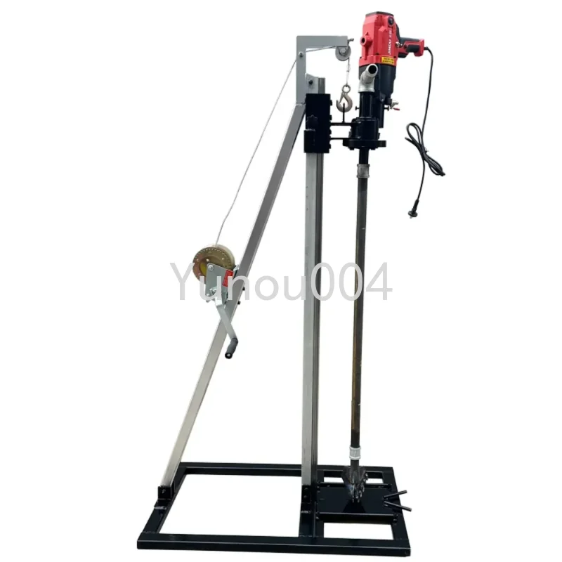 

Customized Small Portable Water Well Drilling Rig 100m Two-phase Electric Well Drill Artifact Hand-cranked Vertical Drilling Rig