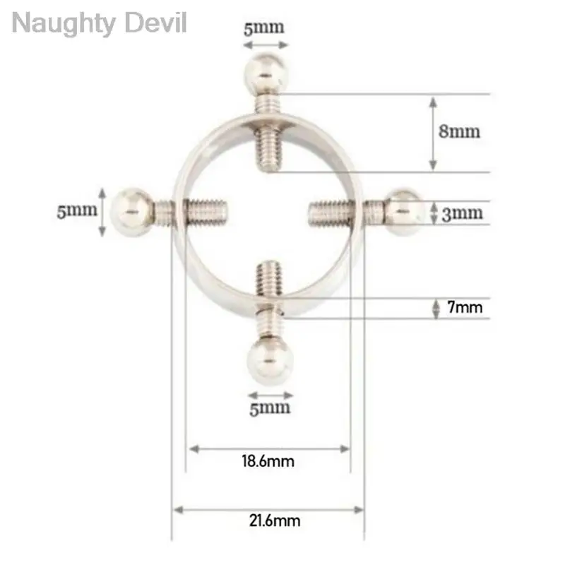 Ronde Tepel Piercing Sieraden Non Piercing Tepel Ring Rvs Shield Nep Schroef Tepelklemmen Volwassen Spel Voor Vrouwen Nieuwe