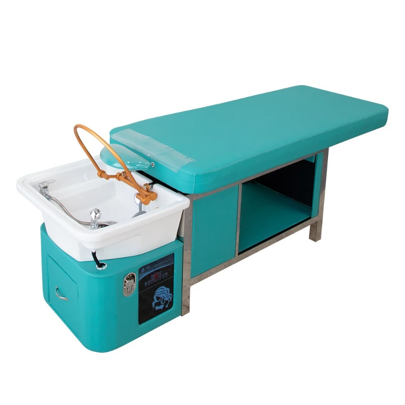 

Beauty Home Shampoo Chair Head Spa Lounge Ear Picking Shower Shampoo Chair Hair Wash PU Leather Furniture Моющее Кресло MHXFY