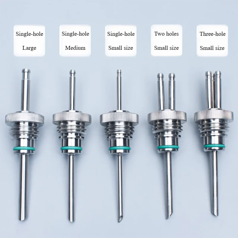 Stainless steel tank sampling needle device RD28 thread feeding needle feeding bottle inoculation needle 316L
