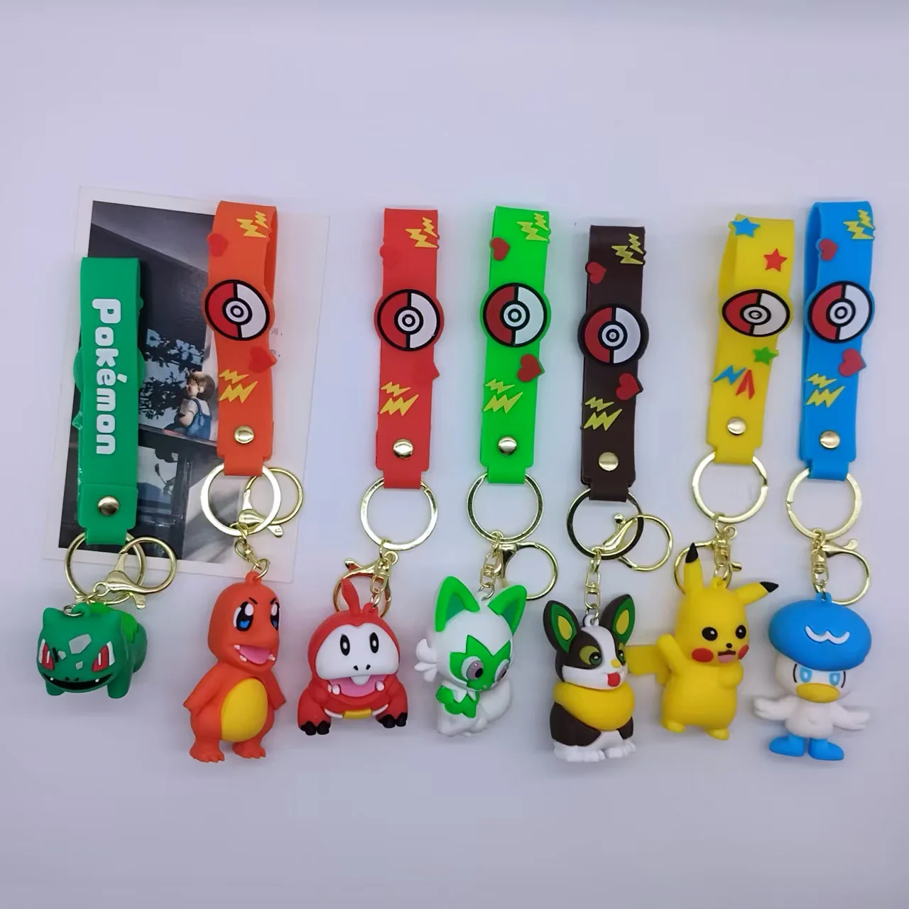 

New Model Pokémon Keychain Pikachu Psyduck Accessories Ornaments Figurines Dolls Cartoons Cute Personalized Gifts Y2k Fashion