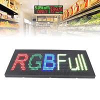 Indoor LED Sign P10 Full Color Scrolling Water Proof LED Display Screen for Storefronts Salons Cafes 320x160mm LED Display
