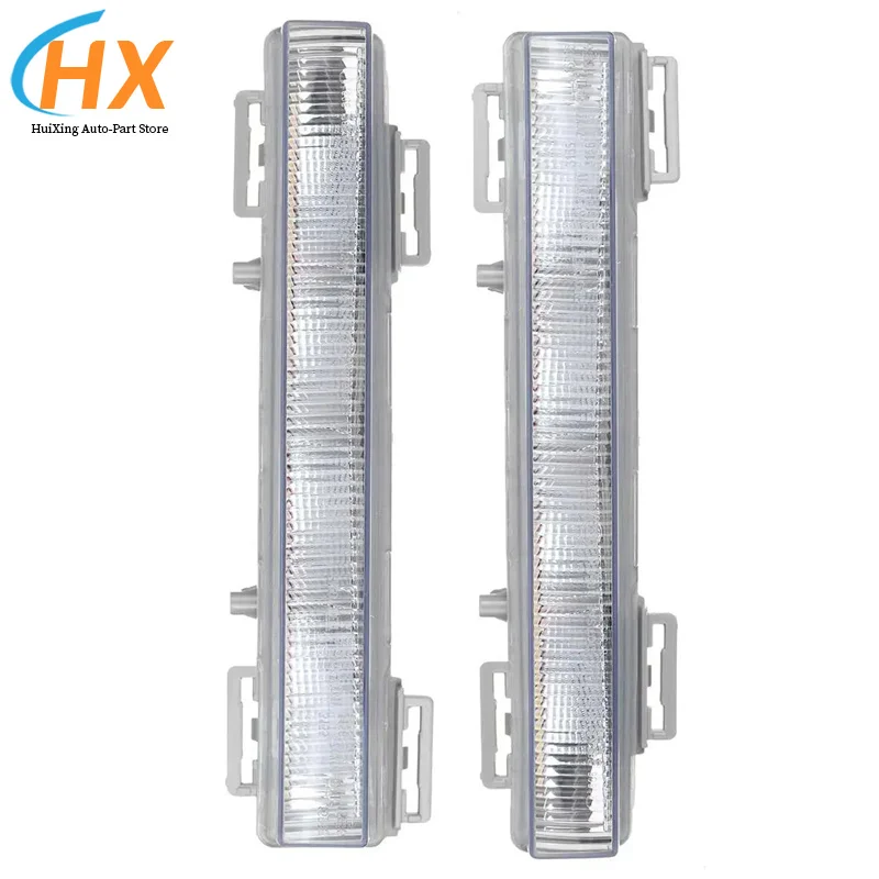 2049065401 2049065501 1Pair Front Daytime Running LED Light DRL Fog Lamp For Mercedes Benz W166 ML350 ML400 X204 GLK350 12-15