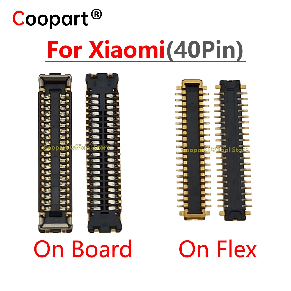 

2 шт., 40-контактный USB-порт для зарядки, разъем FPC для Xiaomi Mi 6X A2 Mi6X Play Pocophone Poco F1, зарядное устройство, разъем на плате, гибкий кабель