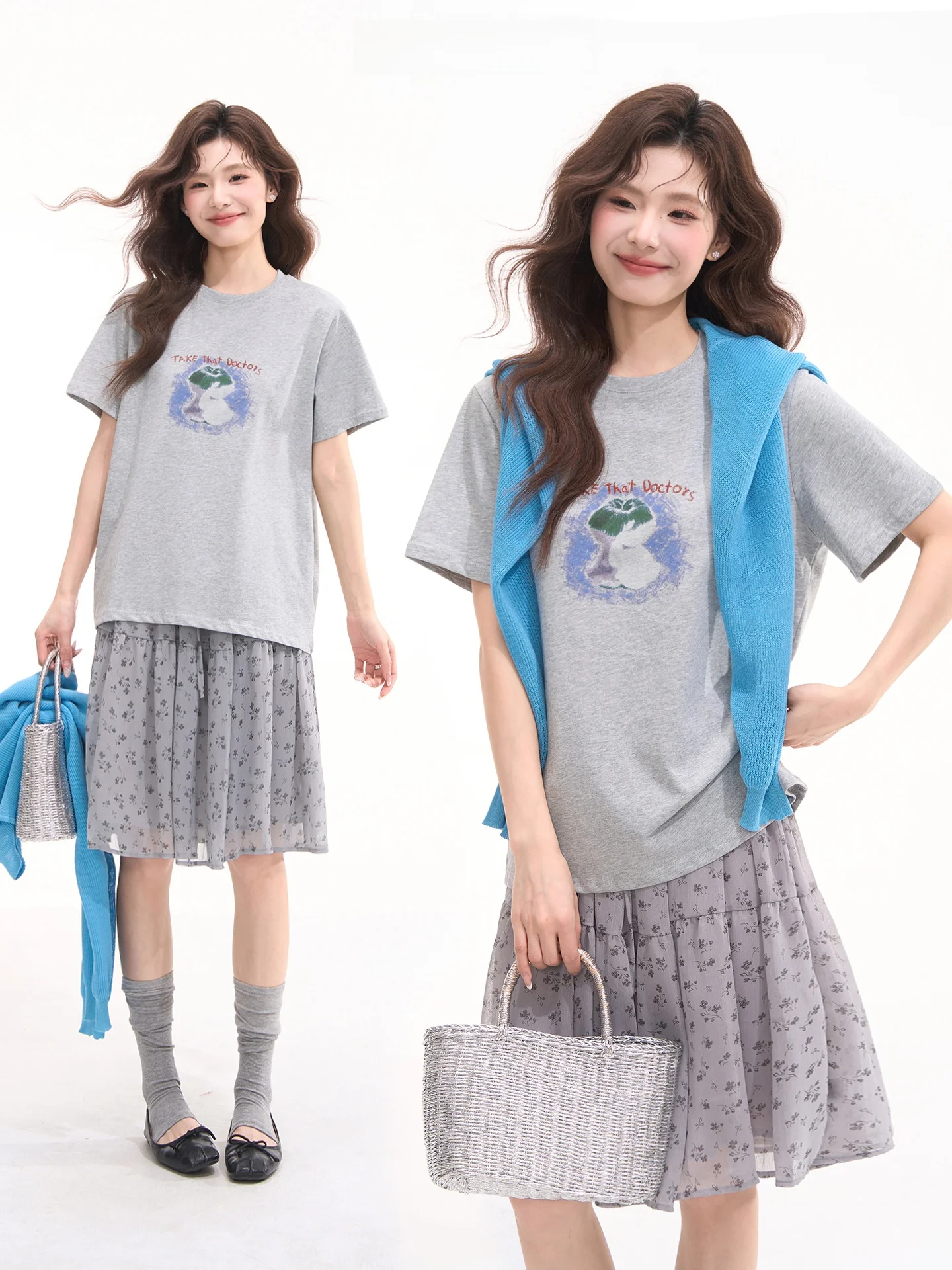 

Женская футболка с коротким рукавом и принтом Heme, повседневный хлопковый летний топ, универсальная футболка с круглым вырезом и забавным цветочным дизайном