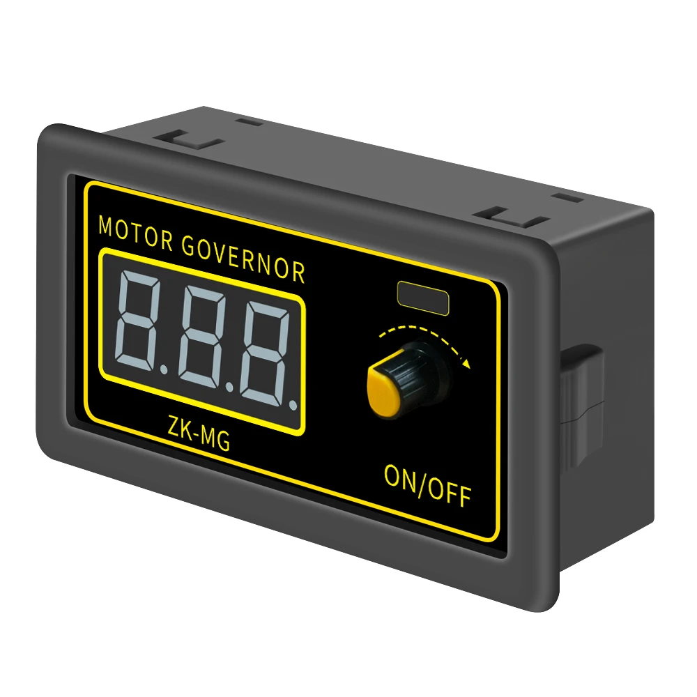 DC5-30V Motor Controller PWM Adjustable Speed Digital Display Encoder Duty Ratio Frequency 15A DC Motor Governor Controller