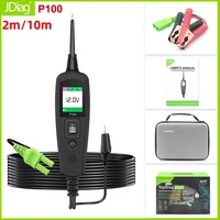 Probador de Circuitos Eléctricos para Automóviles TopDiag P100 2m/10m, Kit de Sonda de Escaneo de Energía Automotriz, Herramienta de Diagnóstico de Baterías de 12V y 24V