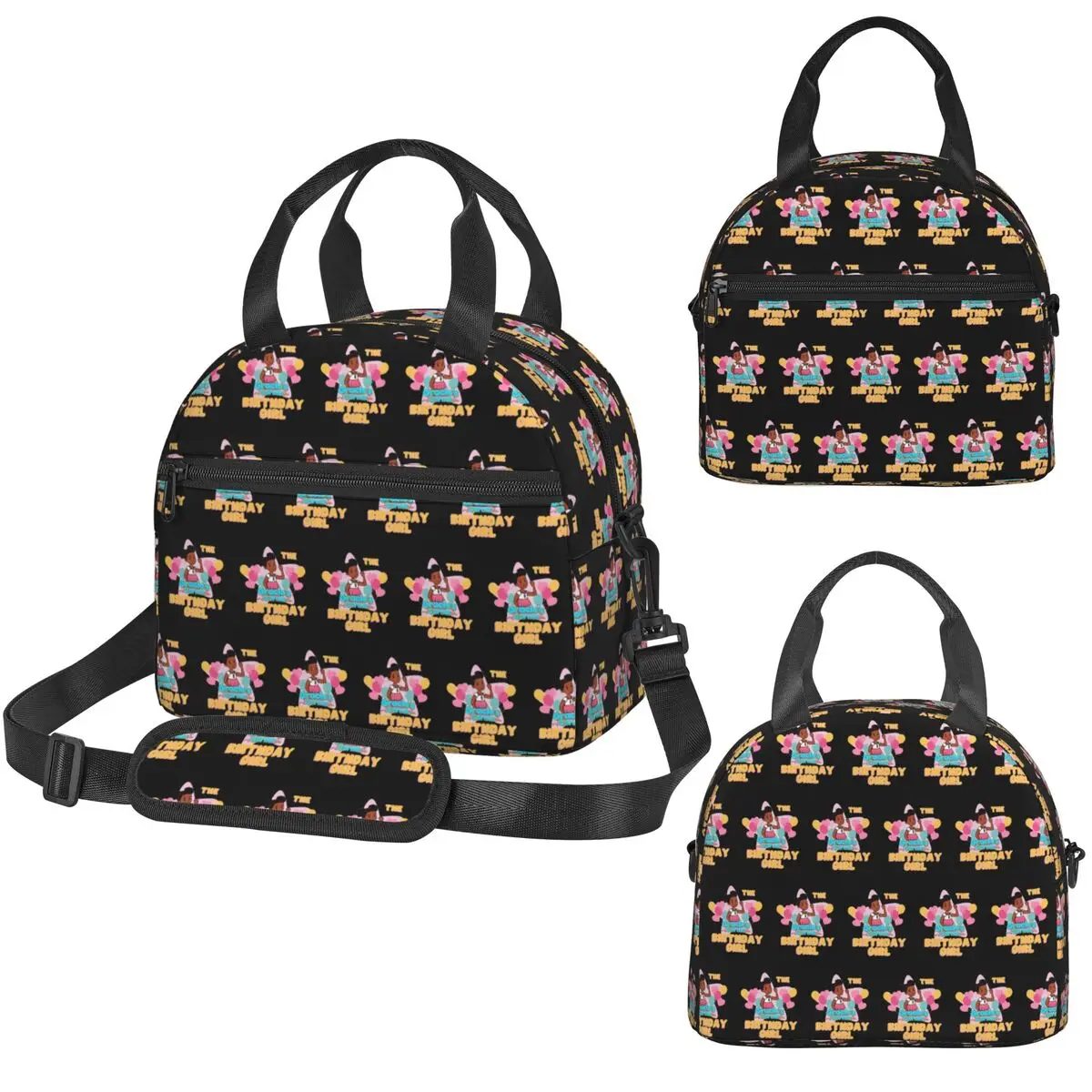 Gracies Family Corner Cute Phonic's Song Insulated Lunch Bag for Women Office Cooler Thermal Box Tote Portable Lunch Boxes