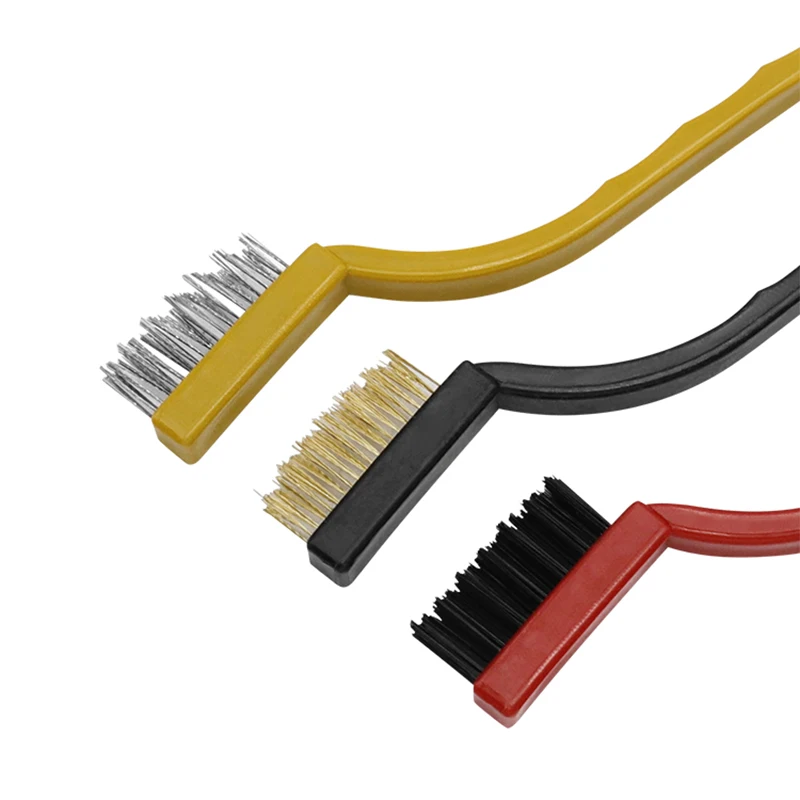 3 sets of stove top brush, kitchen cleaning brush, copper wire wire nylon brush, multi-purpose cleaning brush