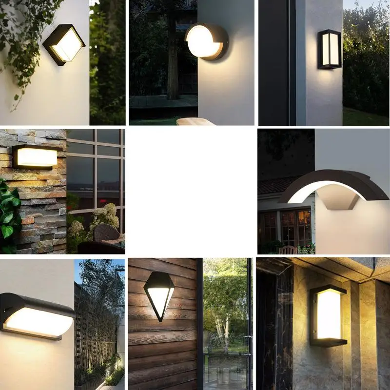 Modern Minimalist Outdoor Porch Lamp Waterproof And Moisture-proof Wall Light Courtyard Balcony Wall Lamp Bathro Led Sconce