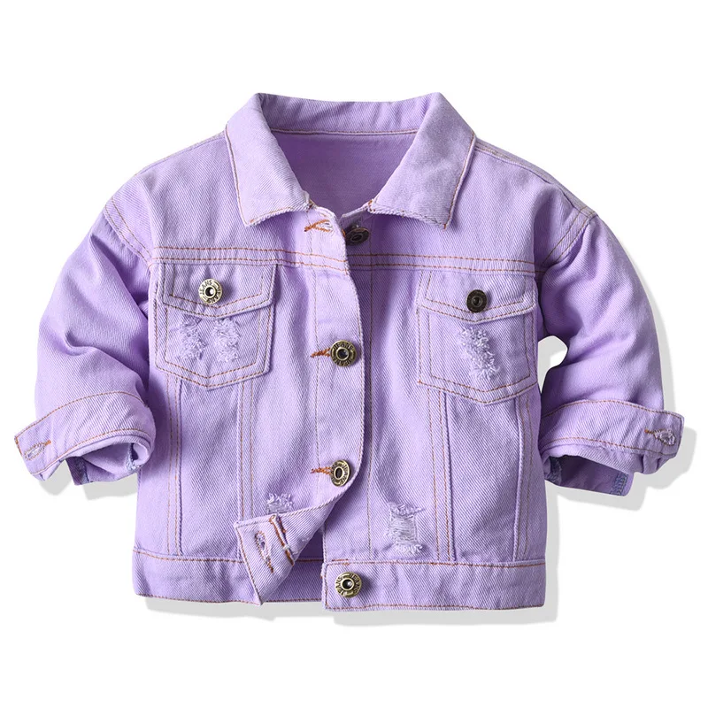 1-6 Years Baby Boys Denim Jacket Spring Autumn Kids Jean Coat For Girls Princess Outerwear Birthday Gifts New Children Clothing